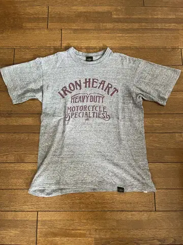 IRON HEART 아이언 하트 루프휠 T셔츠 그레이 사이즈 S