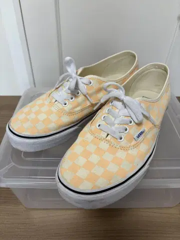 Vans 어센틱 블랙 택 플래그 체크