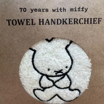 미피 70주년 기념 자수 푹신푹신 타월 손수건