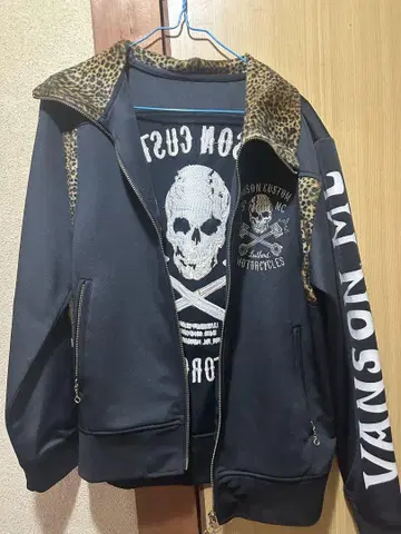VANSON CUSTOM 스컬 디자인 자켓