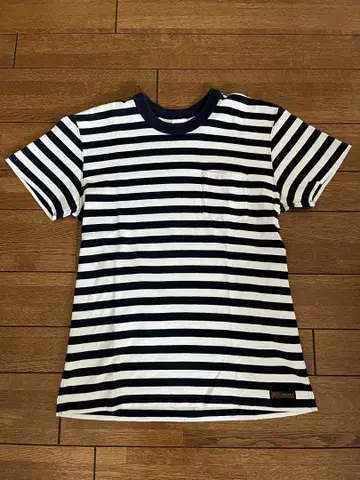 IRON HEART 아이언 하트 보더 포켓 티셔츠 사이즈 XS