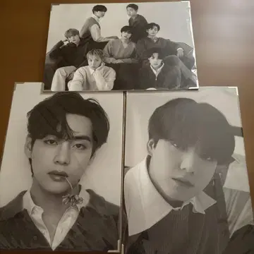 3 세트 BTS MONOCHROME 흑백 프리미엄 사진