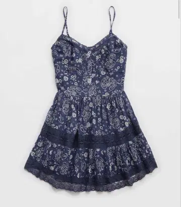 Aerie 버튼 업 미니 드레스