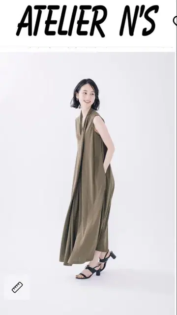 미사용 새상품 완판템 ATELIER N'S 슬리브리스 롱 원피스