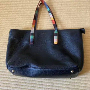 폴스미스 컬러풀 핸들 블랙 백