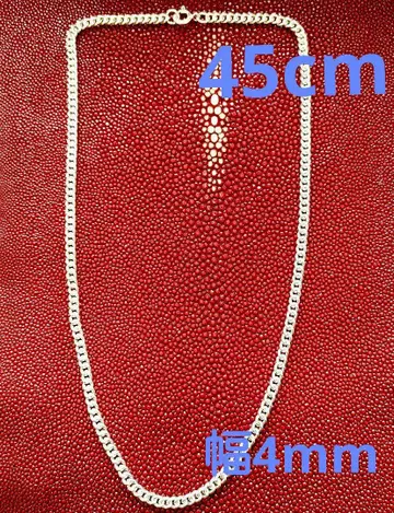 45cm 폭 4mm 와이드 키헤이 체인 silver925 새상품