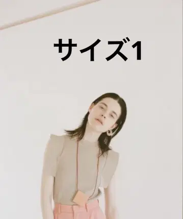 CLANE SQUARE SLEEVE KNIT TOPS 베이지