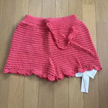 핑크 크로셰 숏팬츠