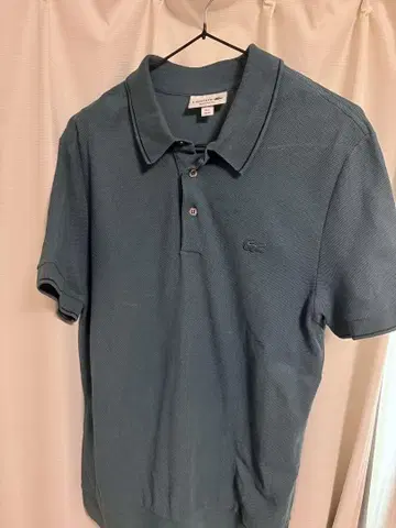 LACOSTE 레귤러 핏 피케 셔츠 US M 그레이