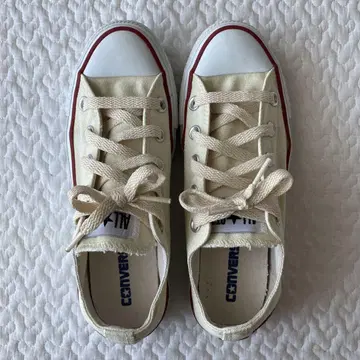 [ 2회만 착용 ] 23.0cm 컨버스 ALL STAR 아이보리