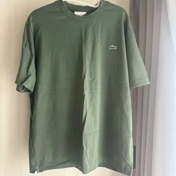 LACOSTE 아웃라인 크록 크루넥 티 올리브 그린 사이즈 5