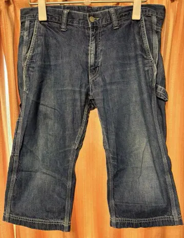 Momotaro Jeans 크롭 팬츠 다크 블루