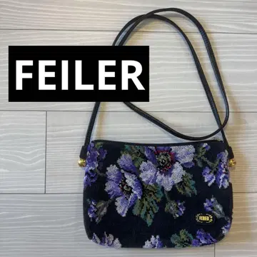 FEILER 숄더백 샤논 꽃무늬 셰닐 직조
