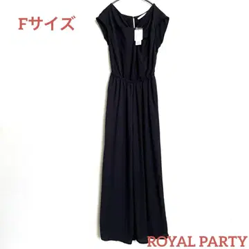 택 포함 새상품 / ROYAL PARTY 올인원 슬리브리스 블랙 F