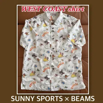 SUNNY SPORTS+BEAMS 30주년 기념일 알로하 셔츠 S