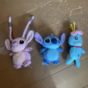 도쿄 디즈니 리조트 스티치 엔젤 스크럼프 오다마 봉제 인형