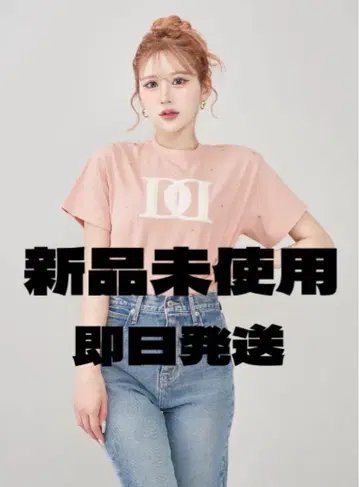 Darich 새상품 퀼팅 아플리케 비쥬 T셔츠
