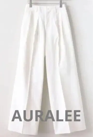 AURALEE CHINO TUCK WIDE PANTS