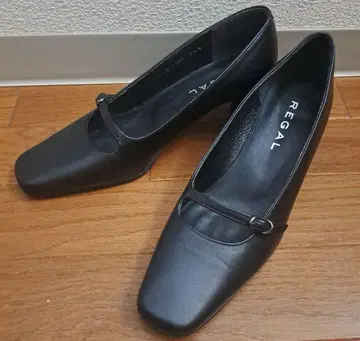 REGAL 리갈 펌프스 가죽 힐 앞코 벨트 24cm