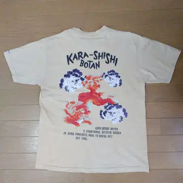 빈티지 Sunsurf KARA-SHISHI BOTAN 티셔츠