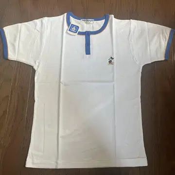 미키마우스 자수 화이트 티셔츠