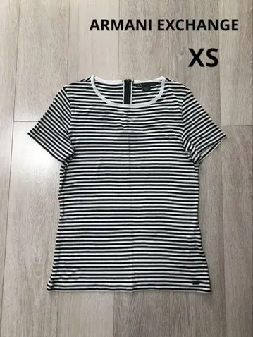 ARMANI EXCHANGE 아르마니 보더 티셔츠 XS