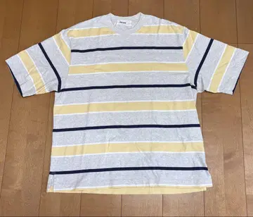 everyone multi border short sleeve tee L