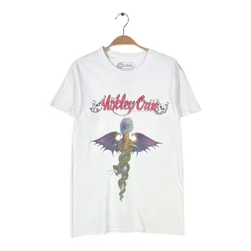 머틀리 크루 티셔츠 락 티셔츠 닥터 필굿 밴드 티 S