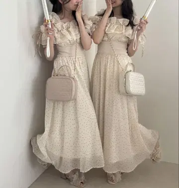 MAJESTIC LEGON 밀푀유 프릴 코르셋 원피스