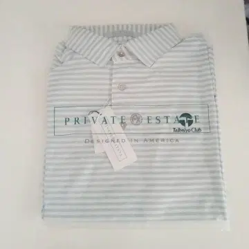 PRIVATE ESTATE 스트라이프 폴로셔츠 M