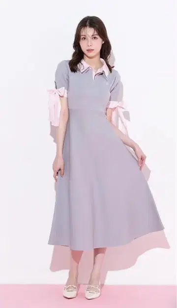 질 바이 질 스튜어트 더블 카라 니트 원피스
