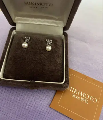 MIKIMOTO 진주 플라워 디자인 이어링