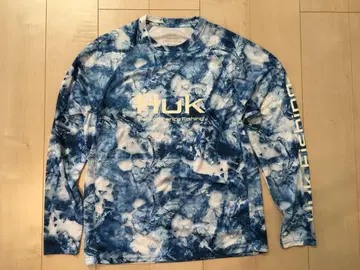 Huk Fishing 낚시 셔츠 블루/화이트 M (L)
