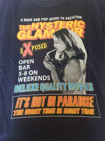 HYSTERIC GLAMOUR 그래픽 티셔츠 S 사이즈