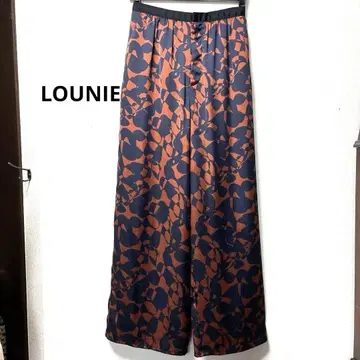 LOUNIE 올 패턴 프린트 릴랙스 팬츠