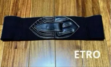 ETRO 에트로 웨스트 마크 벨트, 두꺼운 벨트