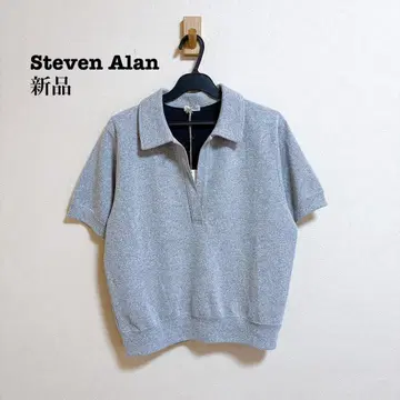 Steven Alan BOUCLE SKIPPER NECK PULLOVER