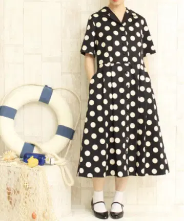 Dot and stripes 도트앤스트라이프 물방울 원피스