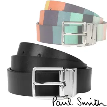 Paul Smith 폴스미스 리버서블 아티스트 스트라이프 벨트 블랙