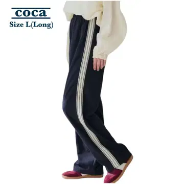 캐주얼 네이비 사이드 스트라이프 팬츠 coca L(롱)