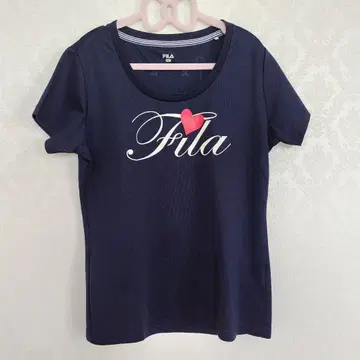 FILA 테니스웨어 네이비 반팔 티셔츠