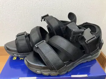 HARE 블랙 컴포트 샌들