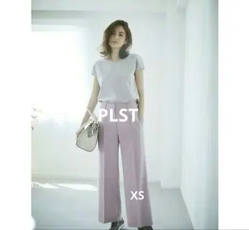 정가 9,889엔 PLST 플라스테 2WAY 스트레치 와이드 팬츠 XS