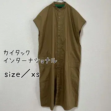 [ 새상품급 ] 카이탁 인터내셔널 롱 원피스 슬리브리스 넉넉한 핏