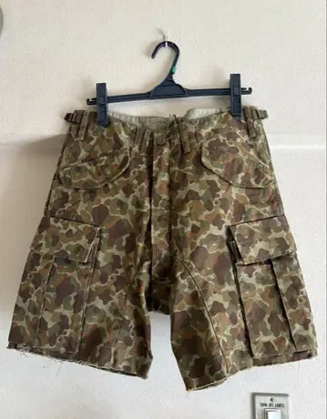 카모플라쥬 카고 숏팬츠