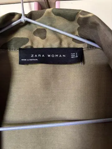 ZARA WOMAN 카모 패턴 밀리터리 자켓 EUR S