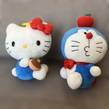 헬로키티 도라에몽 콜라보 봉제인형 세트 판매