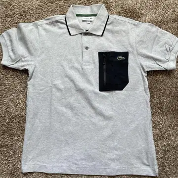 LACOSTE 그레이 피케 셔츠 CLASSIC FIT