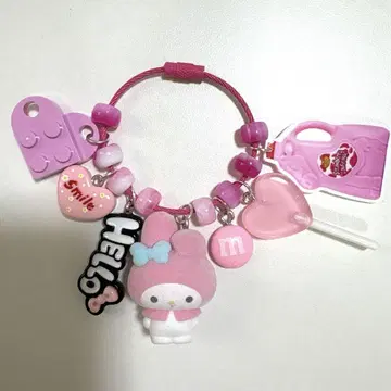 주렁주렁 키링 마이멜로디 푹신푹신 플로키 인형 가챠가챠