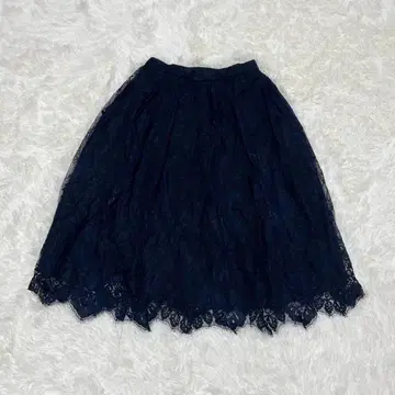 Maglie 스커트 레이스 플레어 밑단 스캘럽 페미닌 클래시컬